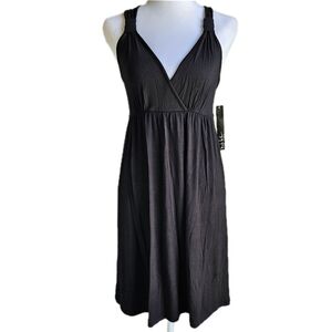 Nicole Miller Casual Dress Womens Small Empire Waist Wrap Bodice Comfort Y2K NWT